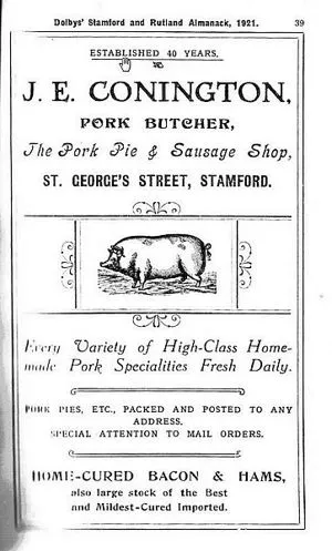 J E Conington Advert 1921